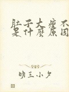 肚子大瘦不下去是什么原因