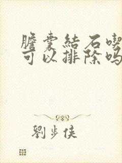 胆囊结石吃中药可以排除吗