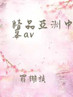 精品亚洲中文字幕av