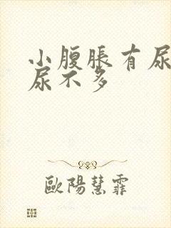 小腹胀有尿意却尿不多