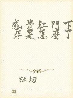 感觉肛门下坠胀疼是怎么了