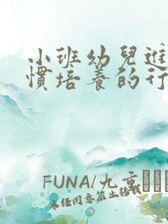 小班幼儿进餐习惯培养的行动研究