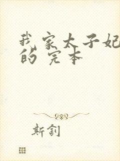 我家太子妃超凶的 完本