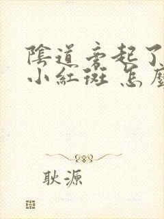 阴道旁起了一个小红斑 怎么回事