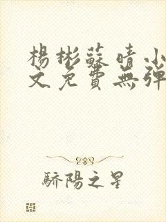 杨彬苏晴小说全文免费无弹窗阅读