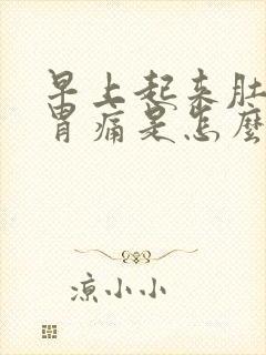 早上起来肚子和胃痛是怎么回事