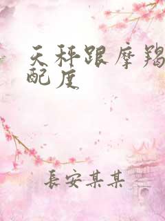 天秤跟摩羯的匹配度