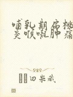 哺乳期扁桃体发炎喉咙肿痛吃什么药