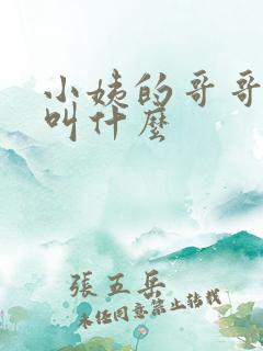 小姨的哥哥称呼叫什么