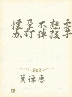 怀孕不想要怎么办打掉孩子