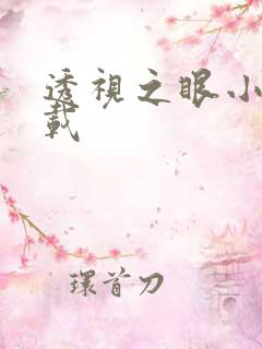 透视之眼小说下载