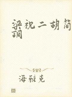 梁祝二胡简谱c调