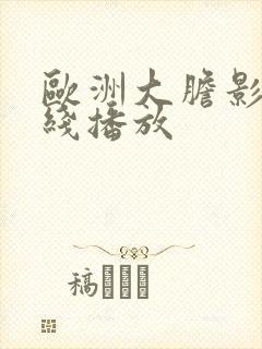 欧洲大胆影院在线播放