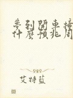 梦到开车撞人了什么预兆周公解梦