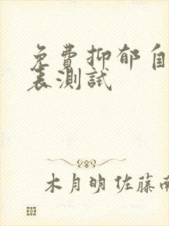 免费抑郁自评量表测试