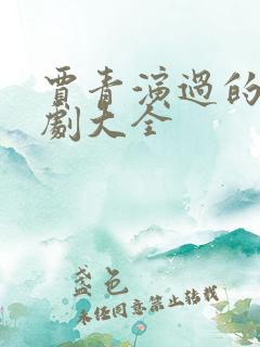 贾青演过的电视剧大全