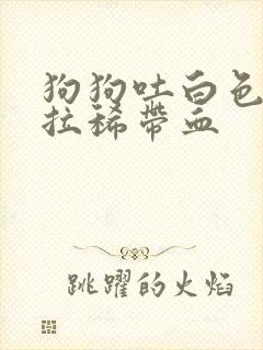 狗狗吐白色粘液拉稀带血