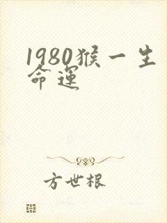 1980猴一生命运