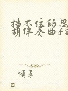 挡不住的思念二胡伴奏曲f调