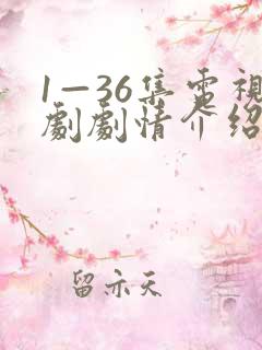 1—36集电视剧剧情介绍