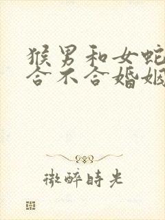 猴男和女蛇属相合不合婚姻