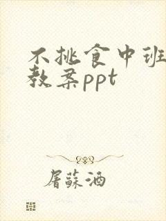 不挑食中班健康教案ppt