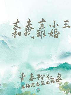 丈夫有小三了要和我离婚