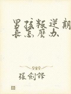 男孩叛逆期时家长怎么办