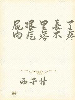 屁眼里长了一个肉疙瘩不疼不痒