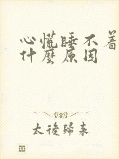 心慌睡不着头晕什么原因