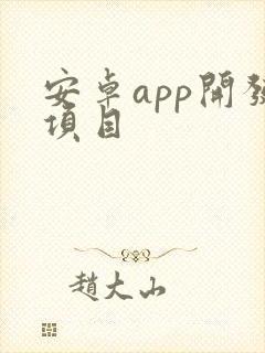 安卓app开发项目