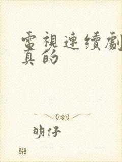 电视连续剧我是真的