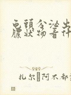 龟头分泌出白色脓状物看什么科