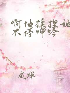 啊他揉捏她两乳不停呻吟