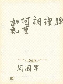 如何调理脾胃湿气重