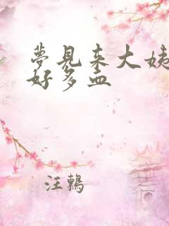 梦见来大姨妈了好多血