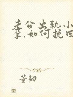 老公出轨小三怀孕.如何挽回