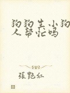 狗狗生小狗需要人帮忙吗