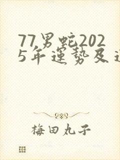 77男蛇2025年运势及运程