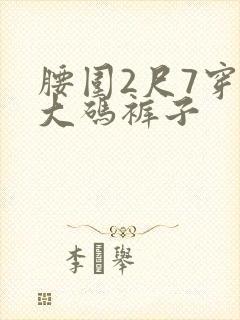 腰围2尺7穿多大码裤子