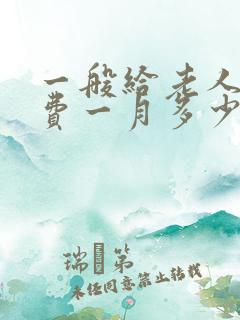 一般给老人赡养费一月多少钱