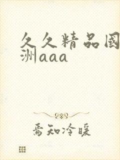 久久精品国产亚洲aaa