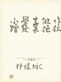 小学生做作业磨蹭发呆拖拉怎么办