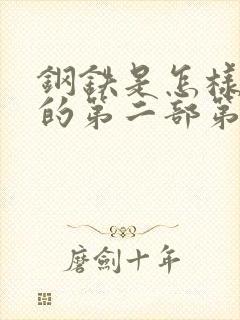 钢铁是怎样炼成的第二部第五章标题