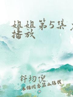 姐姐第5集免费播放