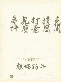 梦见打扑克牌是什么意思周公解梦