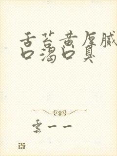 舌苔黄厚腻口干口渴口臭