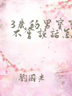 3岁的男宝宝还不会说话怎么办