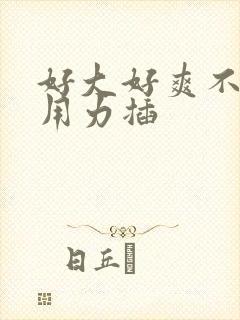 好大好爽不要停用力插