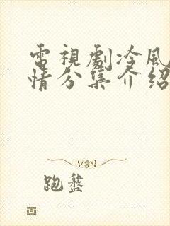 电视剧冷风暴剧情分集介绍